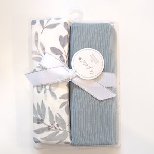 Floral and Striped Swaddle Blanket Set